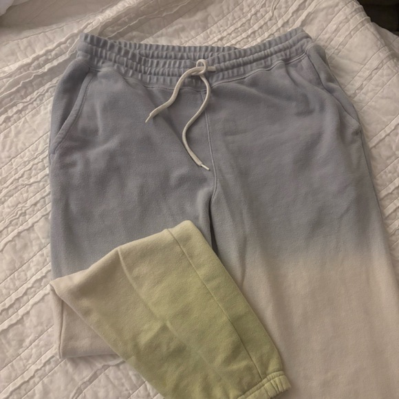 RAILS Kingston Sweatpants in Blue Mint Dip Dye with Drawstring Waist - Picture 8 of 10